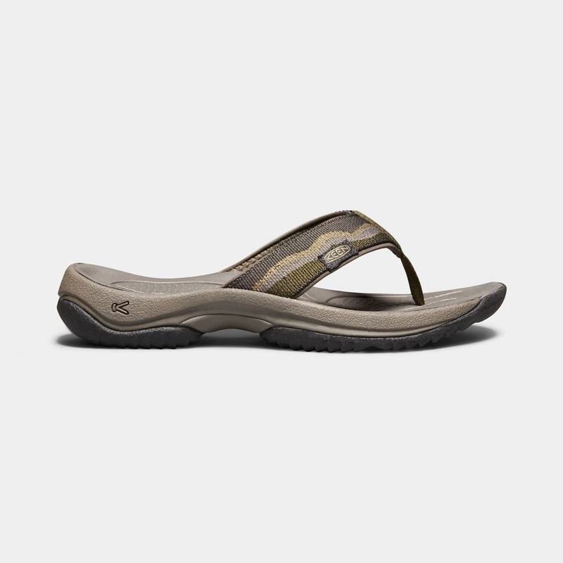 Keen Kona Flip II Mens Flip Flops Dark Olive Wholesale (6403-GATMH)